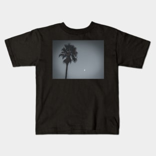 California Palm Tree Under the Moon Photo V5 Kids T-Shirt